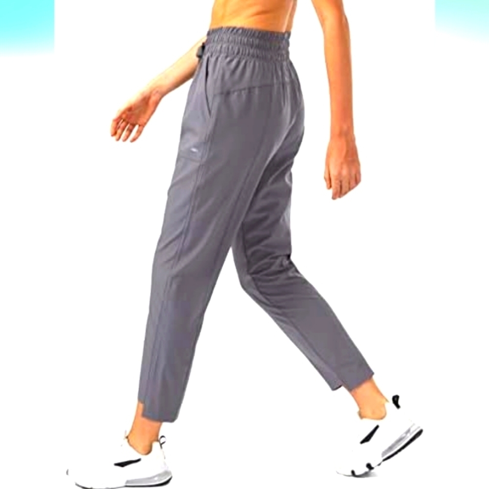 Obla Women's Lightweight Golf Pants ZipperPockets High Waisted Casual Tr…